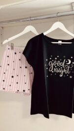 Pijama GOOD NIGHT negro - Florcitas - Imagen 2