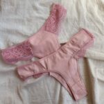 N10 COLALESS ALGODÓN Y PUNTILLA ROSA - Imagen 2