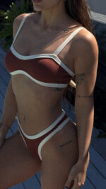 Bikini MILA CHOCO Y NATURAL - Praga